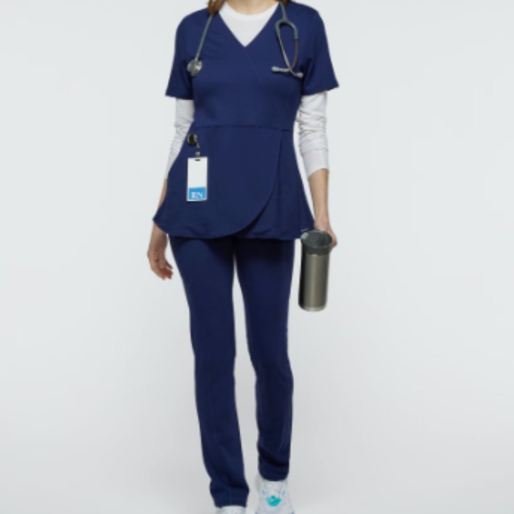 JAANUU \\ Women's Mock-Wrap Tulip Top